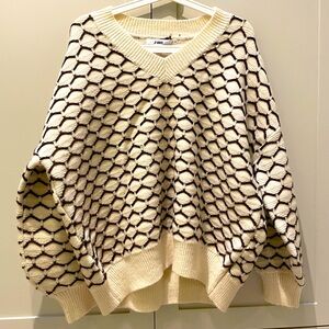 New Van Wave Mixed Sweater - S/M/ Ivory